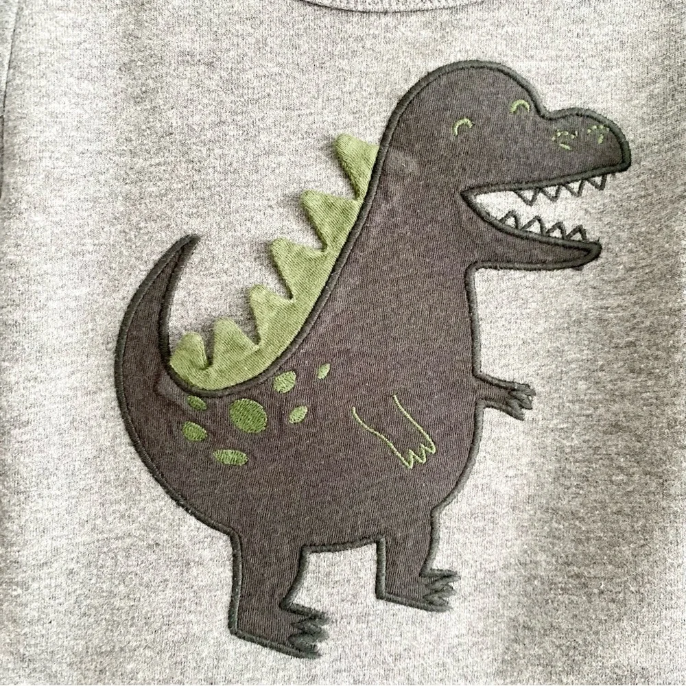 Carter's Gray Dinosaur Sweatshirt for Kids
